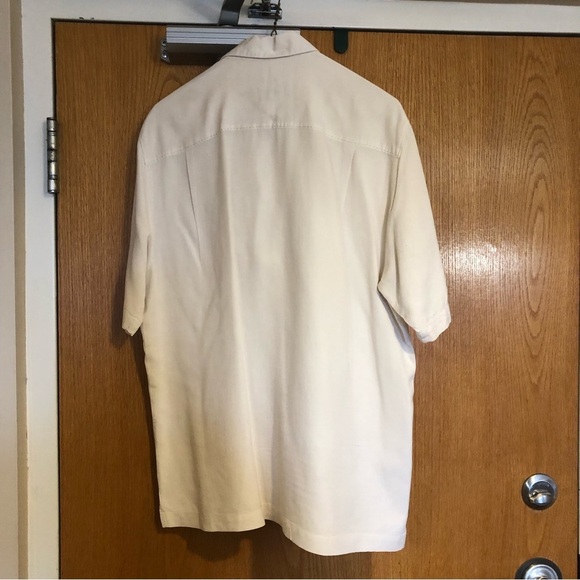 Tommy Bahama Silky Button Down Short Sleeve Shirt Top Mens Sz M - Picture 4 of 14